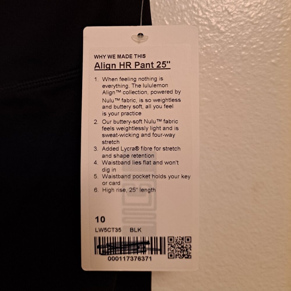 New With Tags lululemon Align HR High-Rise Pant 25" - Picture 9 of 13